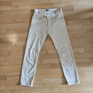 Naked & Famous off-white jeans in 28
